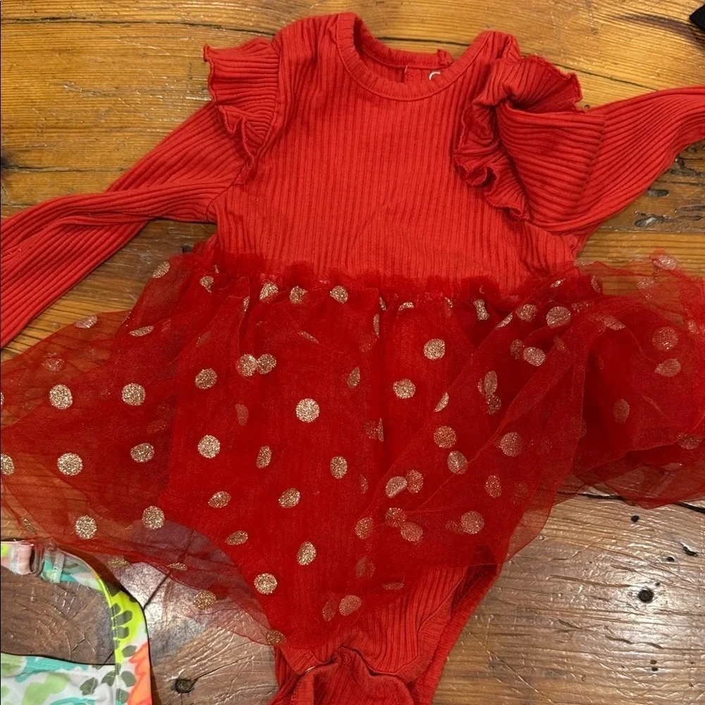 Baby Girl bundle of swimsuit onsies shorts dresses size 12 months